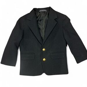 Nautica Black Kids Blazer with Gold Buttons